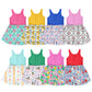 ( Moq 5 Each Style ) Sibling Baby Girls Kids Sleeveless Flower Jumpsuits Summer Clothes