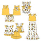 ( Moq 5 Each Style ) Baby Girl Western Cow Cactus Sibling Romper Set 4.22