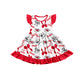 ( Moq 5 each style ) Baby Girl Toddler KC Team Bows Sibling Romper Dress Set 7.10