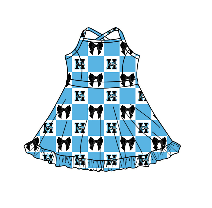 ( Moq 5 Each Style ) Baby Boys Girls Toddler Bows Team Sibling Shorts Dress Shirt Blue Set Clothes
