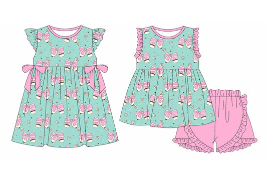 Baby Girl Back To School Pencil Bows Sibling Dress Set ( Moq 5 Each Style ) 1.6