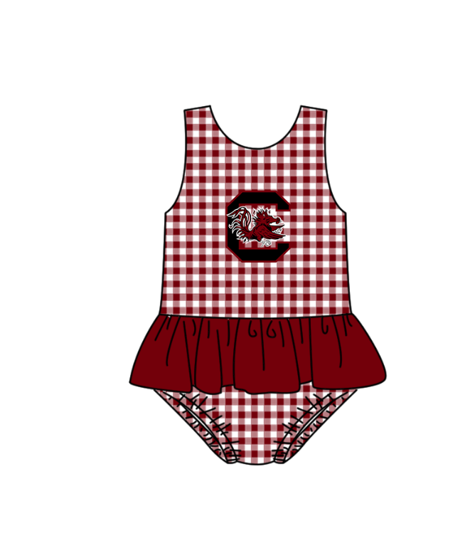 ( Moq 5 Each Style ) Baby Boys Girls Chicken Stripes Sibling Team Sets Swimsuits Clothes