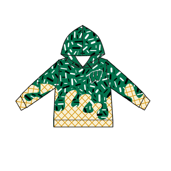 ( Moq 5 each style ) Baby Boy Girl W Team Sibling Green Drips Dress Shirt Shorts Pants 7.5