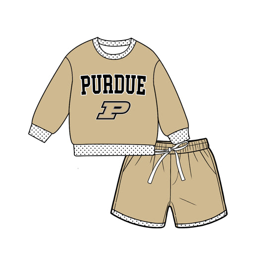 ( Moq 5 ) Baby Girls Kids Long Sleeves Shirt Shorts Team Set Clothes
