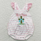 BSSO0319 Baby Boy He Is Risen Embroidery Shirt Blue Plaid Shorts Easter Set