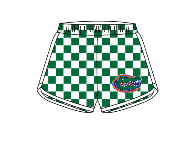 ( Moq 5 Each Style ) Baby Boys Girls Toddler Plaid Sibling Shorts Sets Team Green Clothing