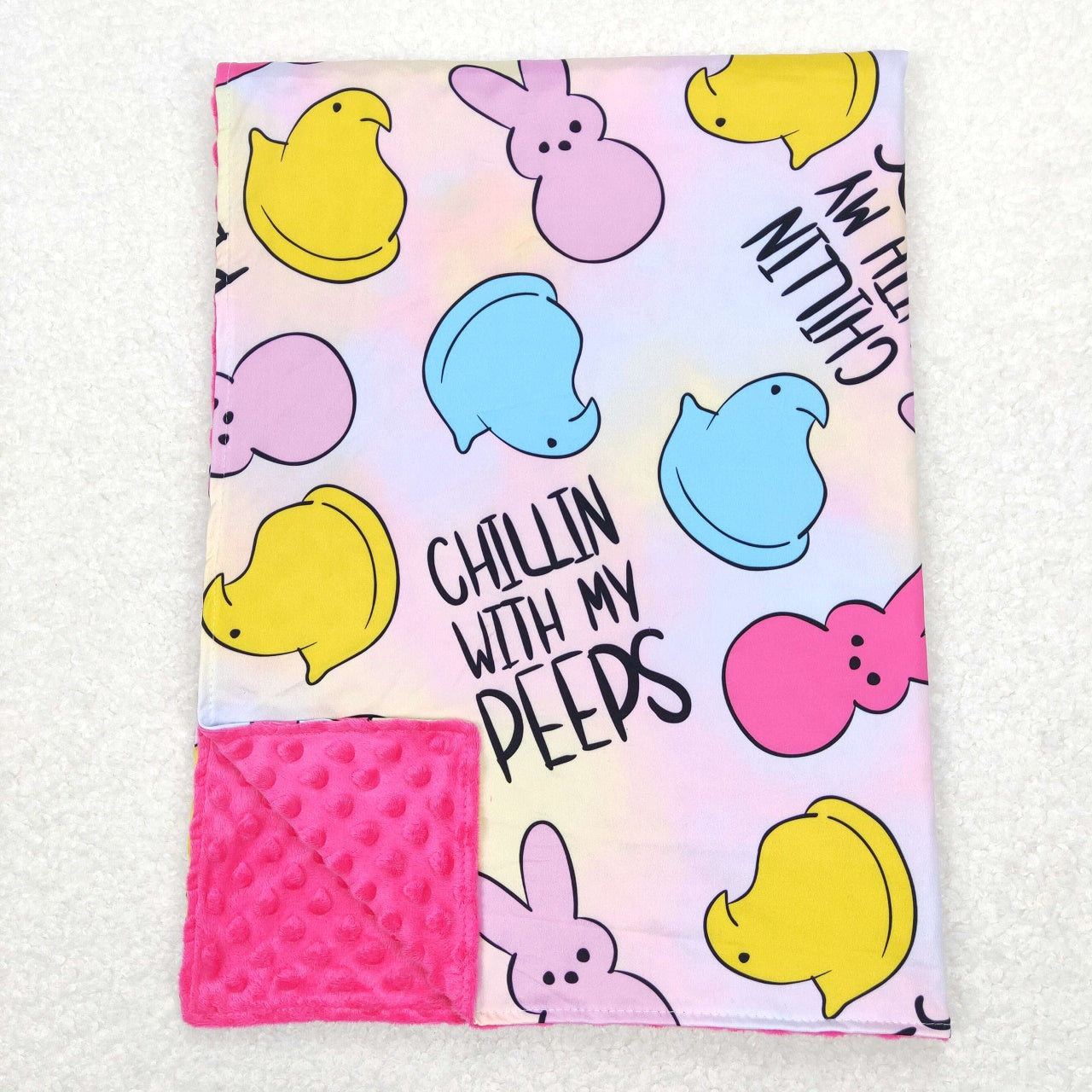 BL0093 Easter Baby Kids Rabbit Blanket