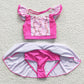 Baby Girl Princess Pink Swimsuit Summer Bathing Suit Outfit