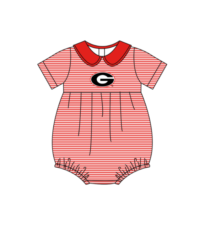 ( Moq 5 Each Style ) Baby Boys Girls Kids Red Stripes Team Sibling Rompers Sets