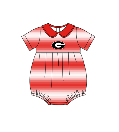 ( Moq 5 Each Style ) Baby Boys Girls Kids Red Stripes Team Sibling Rompers Sets