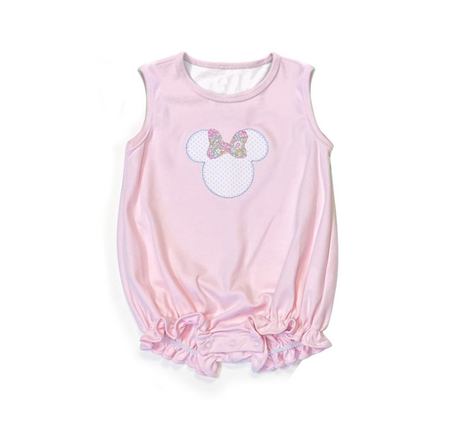 Moq 3 Pre-order SR1199 Baby Girl Cartoon Pink One Piece Romper