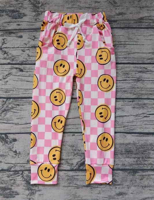 Pre-order Baby Girl Checkered Face Pocket Pants