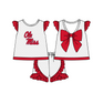 ( Moq 5 Each Style ) Baby Boys Girls Toddler Red Plaid Sibling Shorts Sets Team Clothing