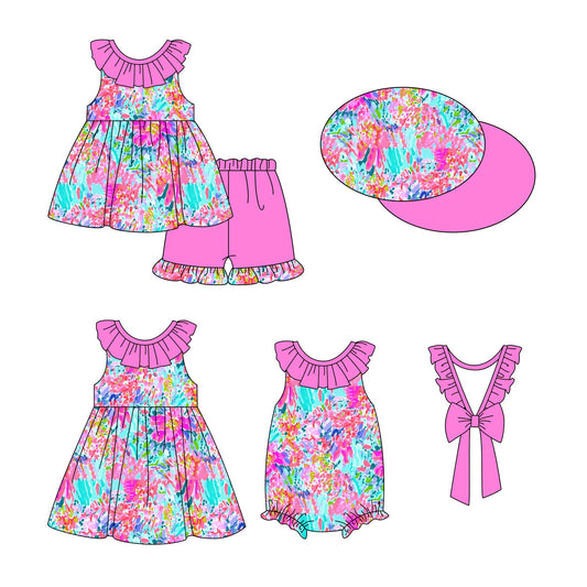 Baby Girl Flower Sibling Romper Dress Set ( Moq 5 Each Style ) 1.2
