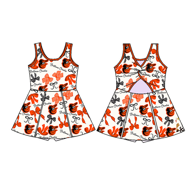 ( Moq 5 each style ) Baby Girl Team Bows Sibling Dress Set 5.19
