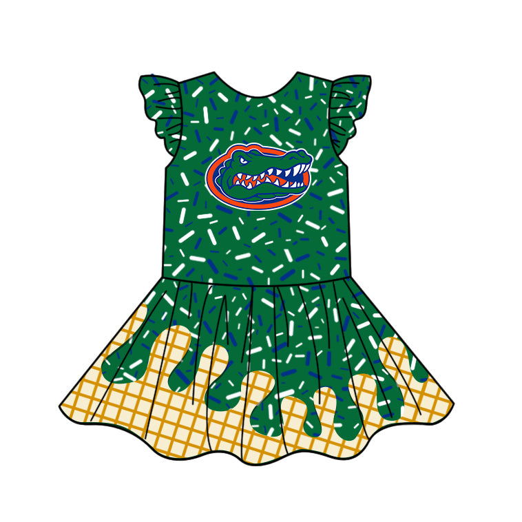 ( Moq 5 each style ) Baby Boy Girl Team Green Sibling Dress Shorts Skirt 5.8