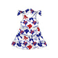 ( Moq 5 each style ) Baby Boy Girl Team Cheer Sibling Shirt Bows Jumpsuit Dress Set 8.4