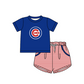 ( Moq 5 Each Style ) Baby Boys Girls Kids Team Sibling Blue Stripes Rompers Sets