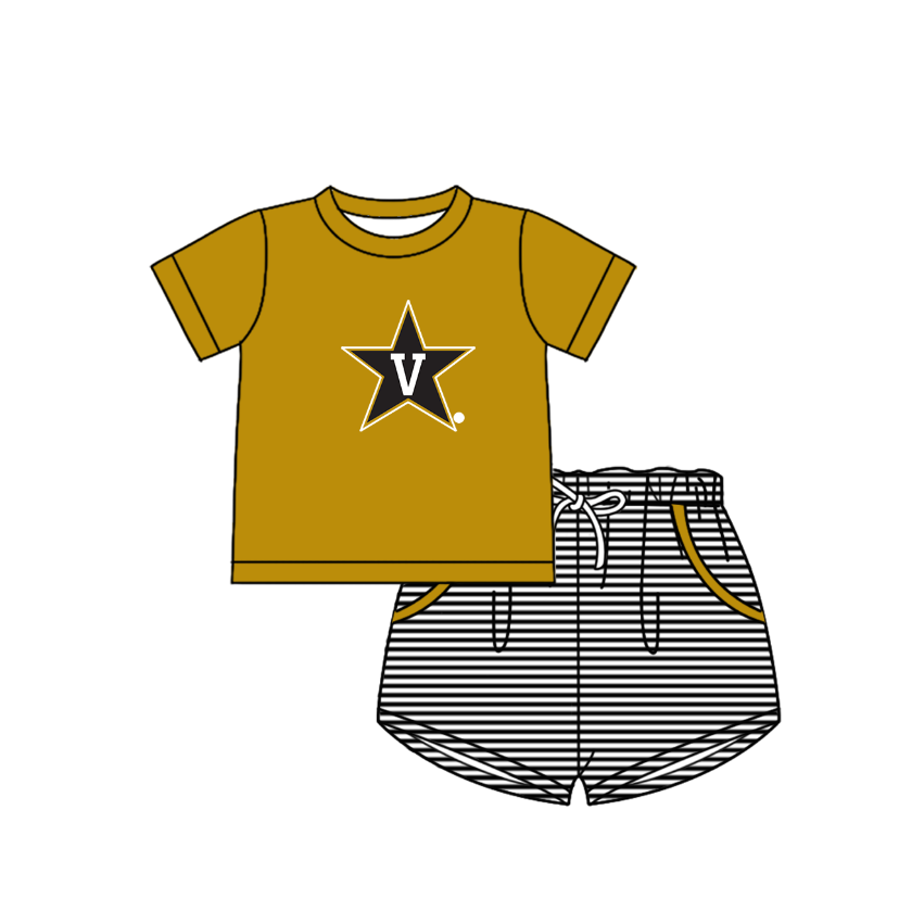 ( Moq 5 Each Style ) Baby Boys Girls Kids Star Stripes Team Sibling Rompers Sets