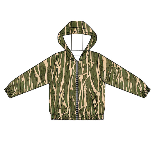 Baby Boy Long Sleeves Camo Hoodie Coat