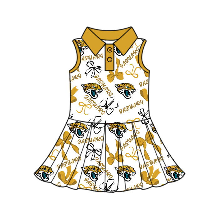( Moq 5 each style ) Baby Boy Girl Toddler Team Bows Leopard Sibling Dress Set