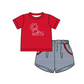 ( Moq 5 Each Style ) Baby Boys Girls Kids Red Stripes Team Sibling Rompers Sets