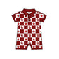 ( Moq 5 Each Style ) Baby Boys Girls Toddler Bows Red Plaid Team Sibling Shorts Dress Sets Clothes