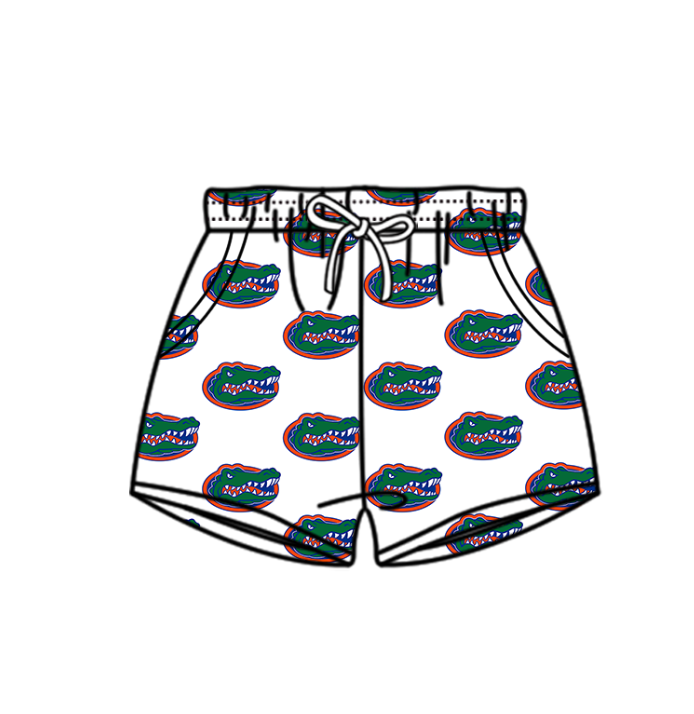 ( Moq 5 Each Style ) Baby Boys Girls Green Stripes Sibling Team Sets Swimsuits Football Clothes