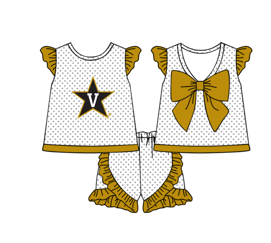 ( Moq 5 Each Style ) Baby Boys Girls Toddler Star Plaid Sibling Shorts Sets Team Clothing