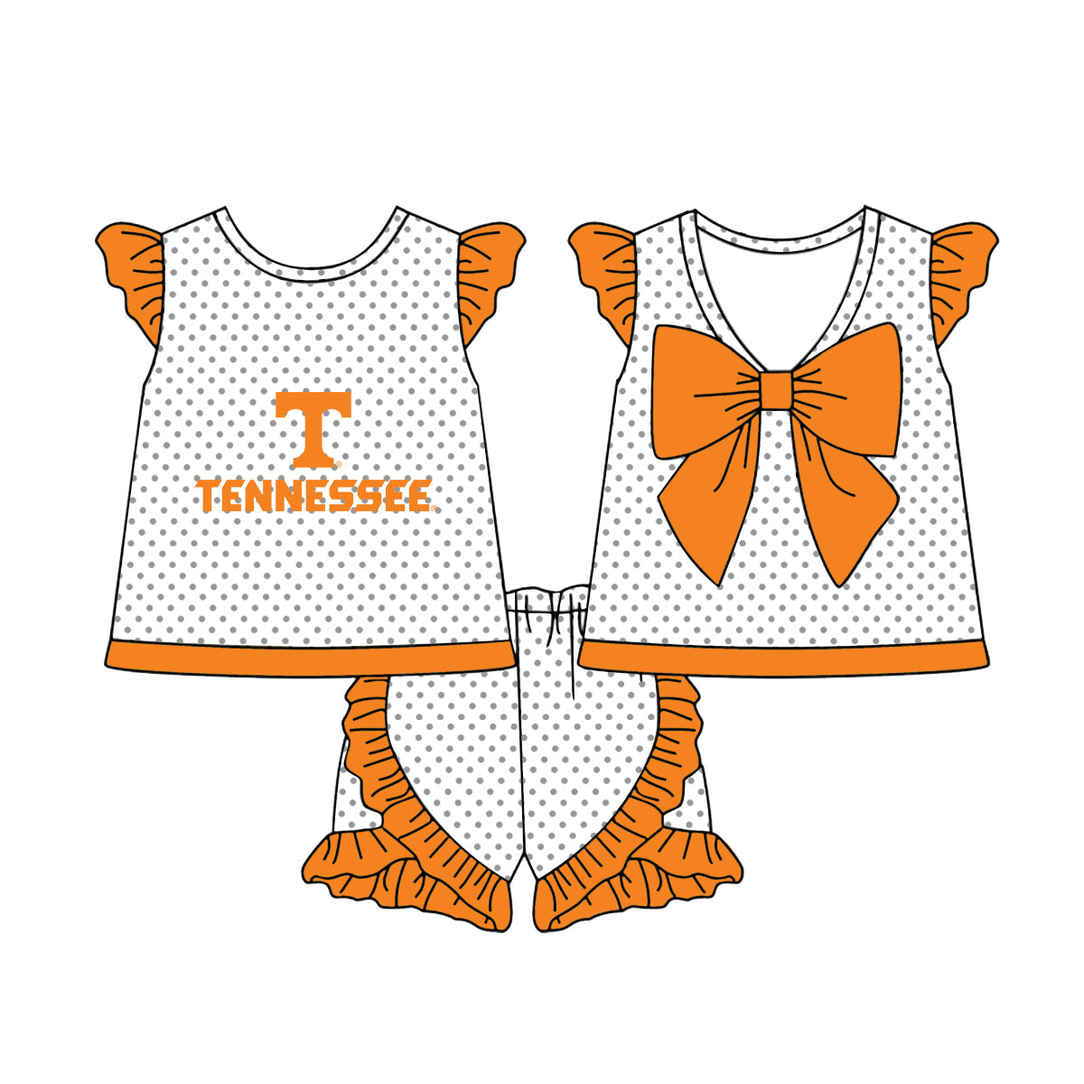 ( Moq 5 each style ) Baby Boy Girl Short Sleeves Team T Sibling Dress Shirt Set 5.5