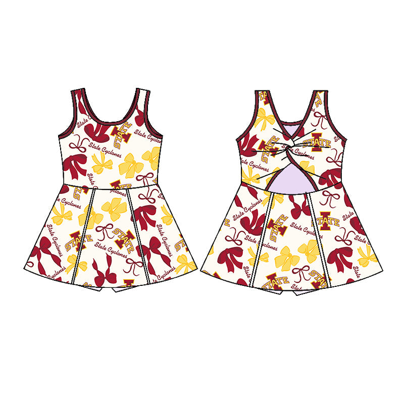( Moq 5 each style ) Baby Girl Team Bows Sibling Dress Set 5.22