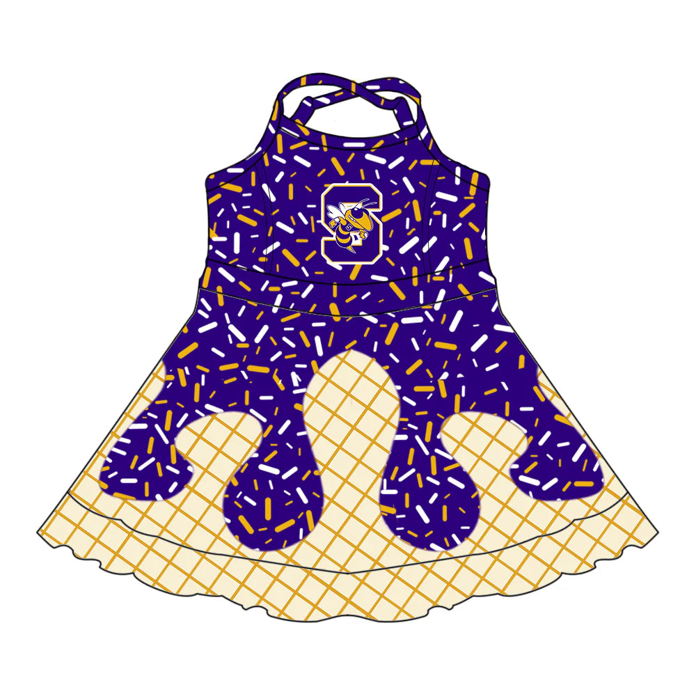 ( Moq 5 each style ) Baby Boy Girl  Team Sibling Bee Drips Purple Dress Shirt Shorts Pants 7.2