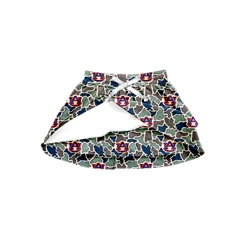( Moq 5 ) Baby Girls Toddler Southern AU Camo Team Shorts Skirt Bottom
