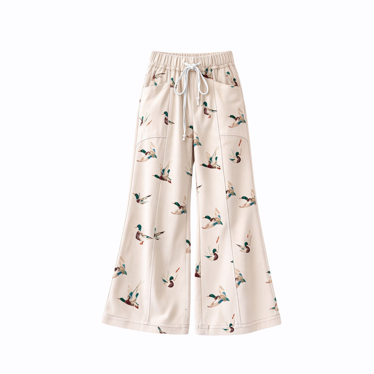 ( Moq 5 ) Preorder Baby Girls Kids Pockets Ducks Pants Bottoms Yoga Active Clothes