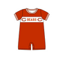 ( Moq 5 ) Baby Boys Infant Short Sleeves Team Summer Red Romper