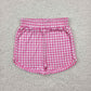 Baby Girl Pink Plaid Sports Bottoms Shorts RTS