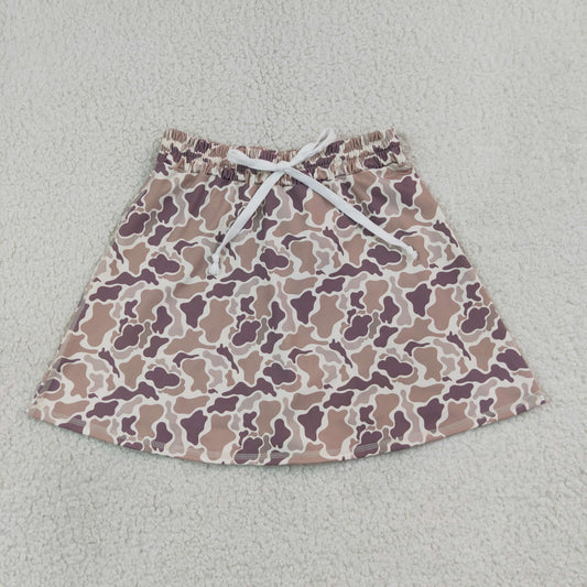 Adult Women Camo Skorts Summer Yoga Acitve Skirt Shorts Bottoms Clothes RTS