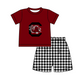 ( Moq 5 Each Style ) Baby Boys Girls Kids Chicken Plaid Team Sibling Rompers Dress Sets