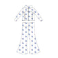 ( Moq 10 ) Baby Girl Long Sleeves Flower Dots Pockets Zipper Tops Bell Bottom Pants Set