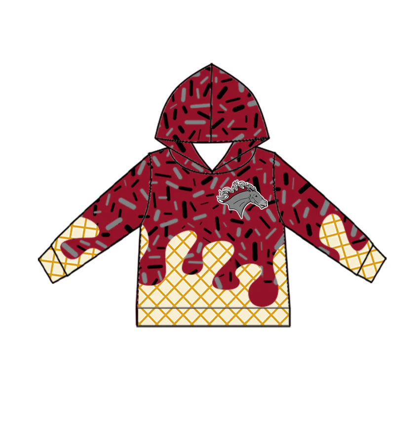 ( Moq 5 each style ) Baby Boy Team Sibling Horse Drip Shorts Shirt 7.23