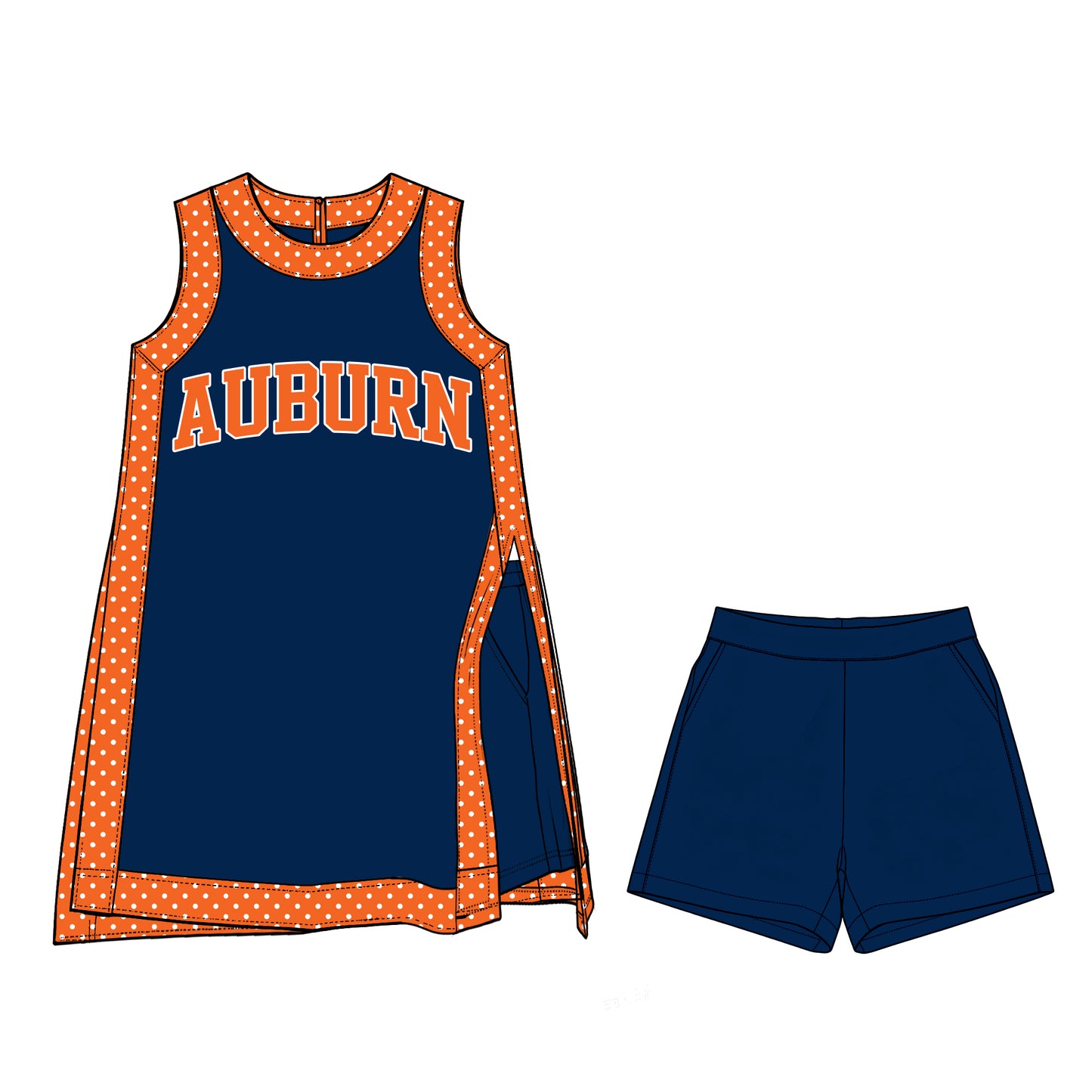 ( Moq 5 ) Baby Girls Kids Sleeveless Team Tops Shorts Team Set Clothes