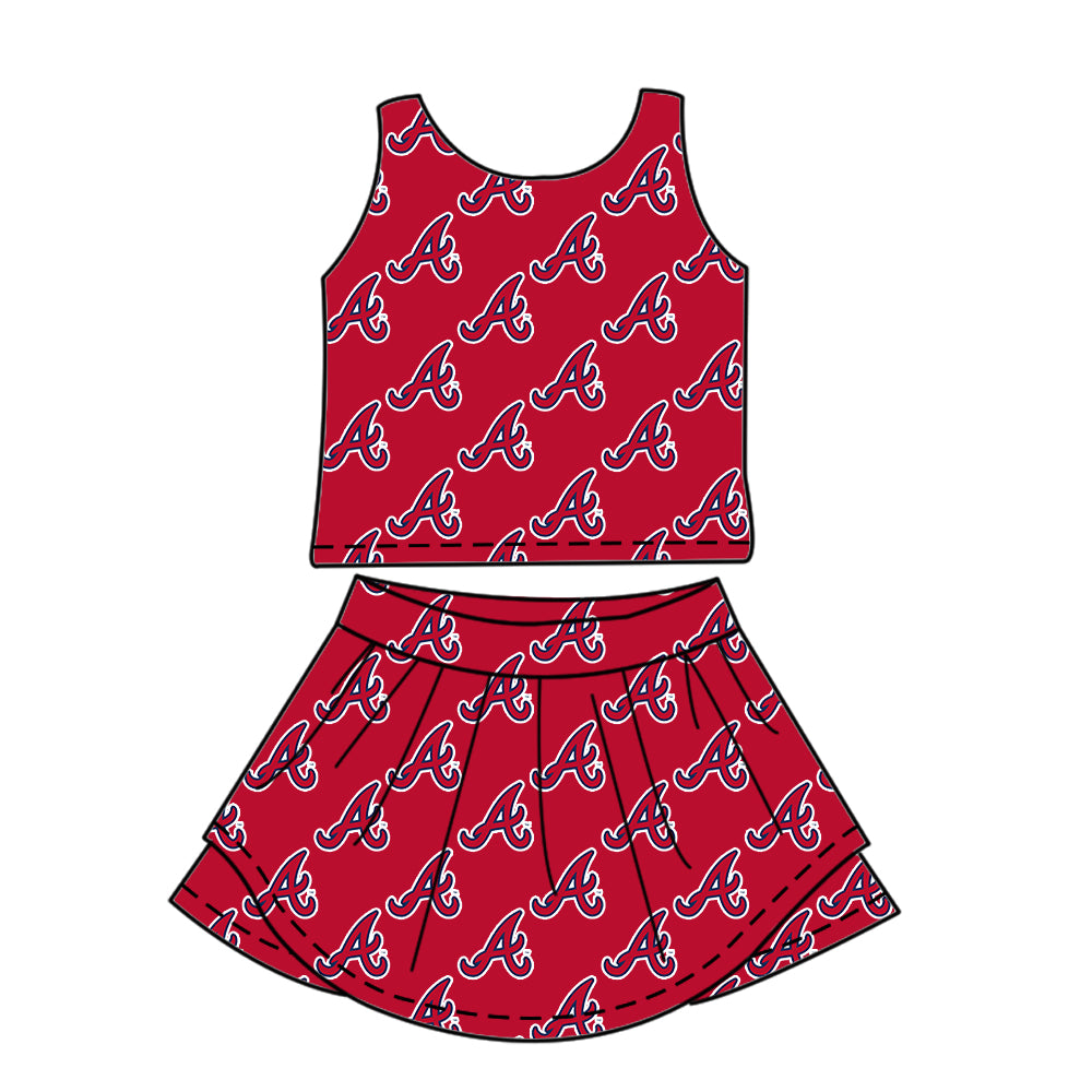 ( Moq 5 each style ) Baby Boy Girl Toddler A Red Sibling Team Dress Shirt Set 7.12