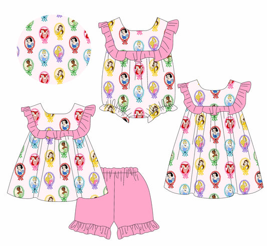 Baby Girl Princess Pink Sibling Romper Dress Set ( Moq 5 Each Style ) 1.15