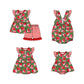 Baby Girl Short Sleeves Watermelon Sibling Romper Dress Clothes Set ( Moq 5 Each Design )