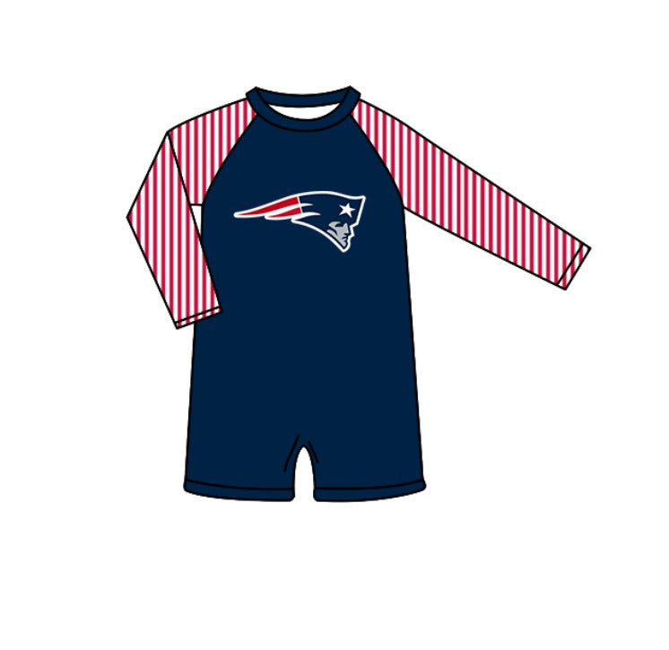 ( Moq 5 Each Style ) Baby Boys Girls Kids Team Sibling Navy Jumpsuits Sets Swimsuits Clothes