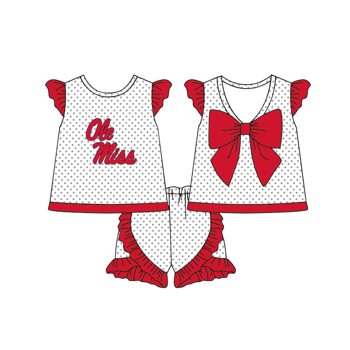 ( Moq 5 Each Style ) Baby Boys Girls Toddler Sibling Red Shirts Sets Team Clothing