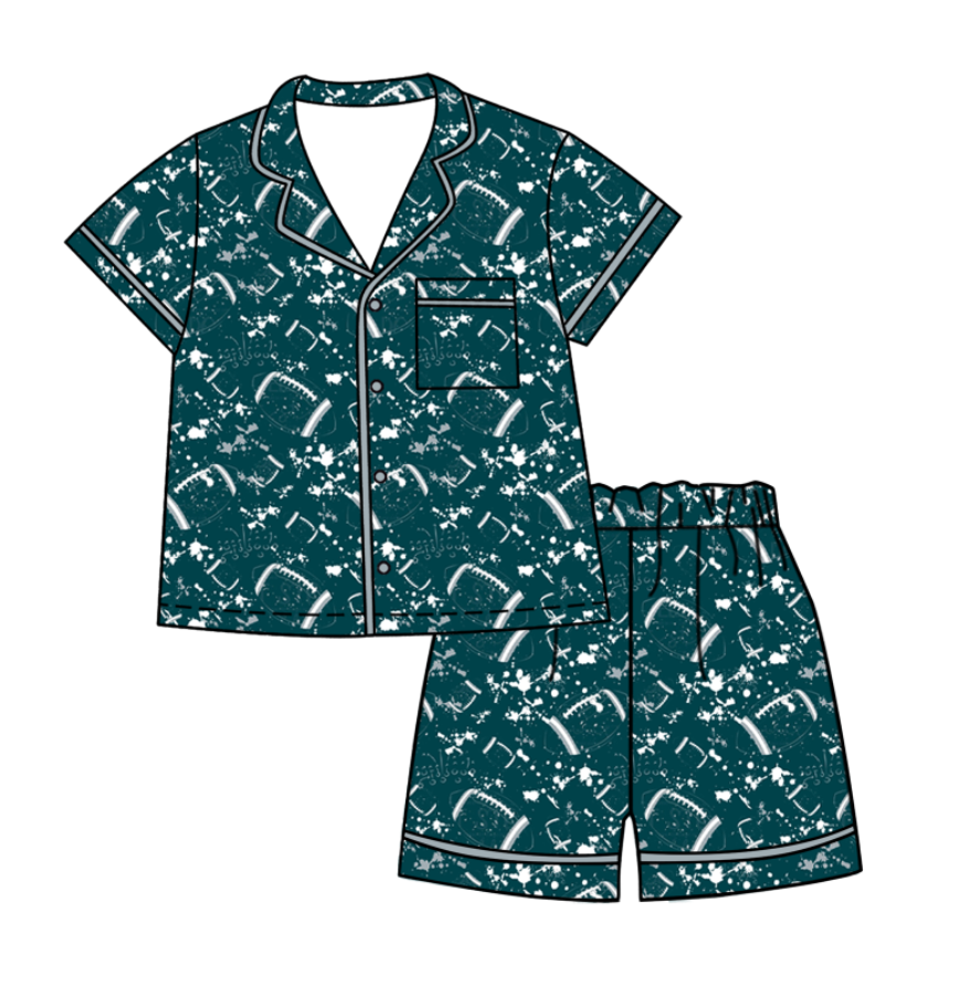 ( Moq 5 Each Style ) Baby Boys Girls Toddler Football Sibling Shorts Romper Bows Dresses Set Team Clothing