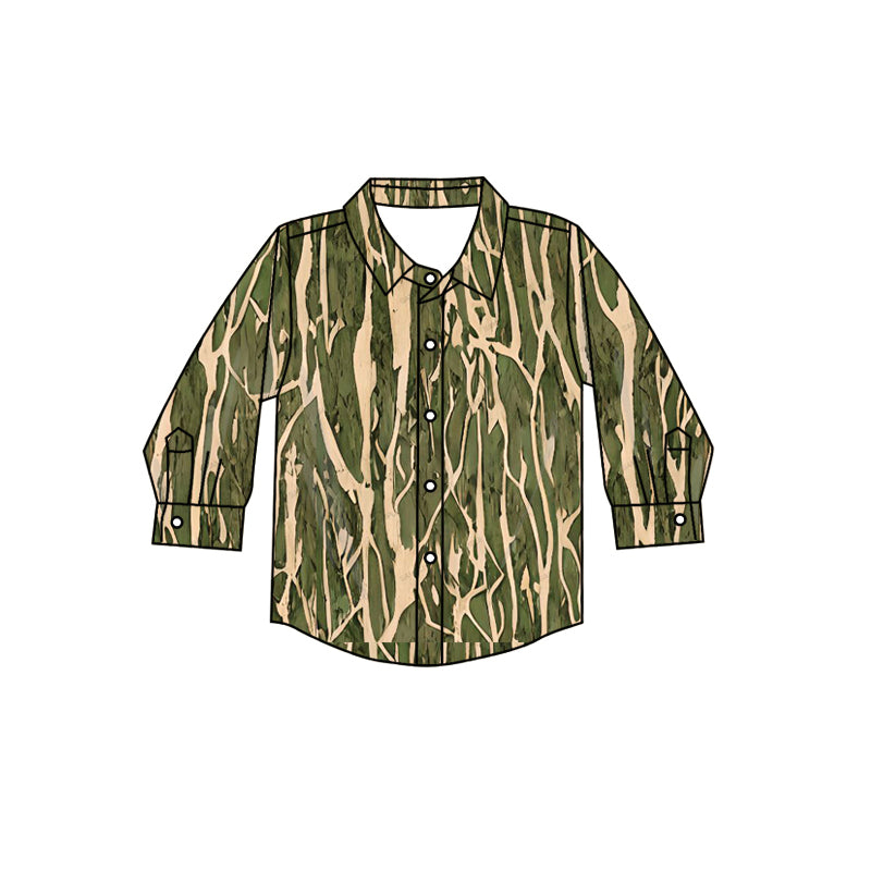 Baby Boy Long Sleeves Camo Shirt