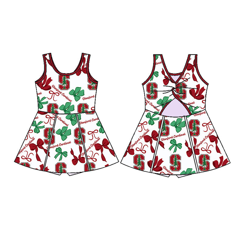 ( Moq 5 each style ) Baby Girl Team S Bows Sibling Dress Set 5.24