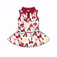 ( Moq 5 each style ) Baby Girl Team Red Yellow Bows Sibling Dress Set 5.21